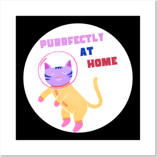 Cat in Space is very Happy Posters and Art